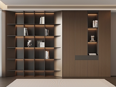 Modern Italian Minimalist Bookcase model