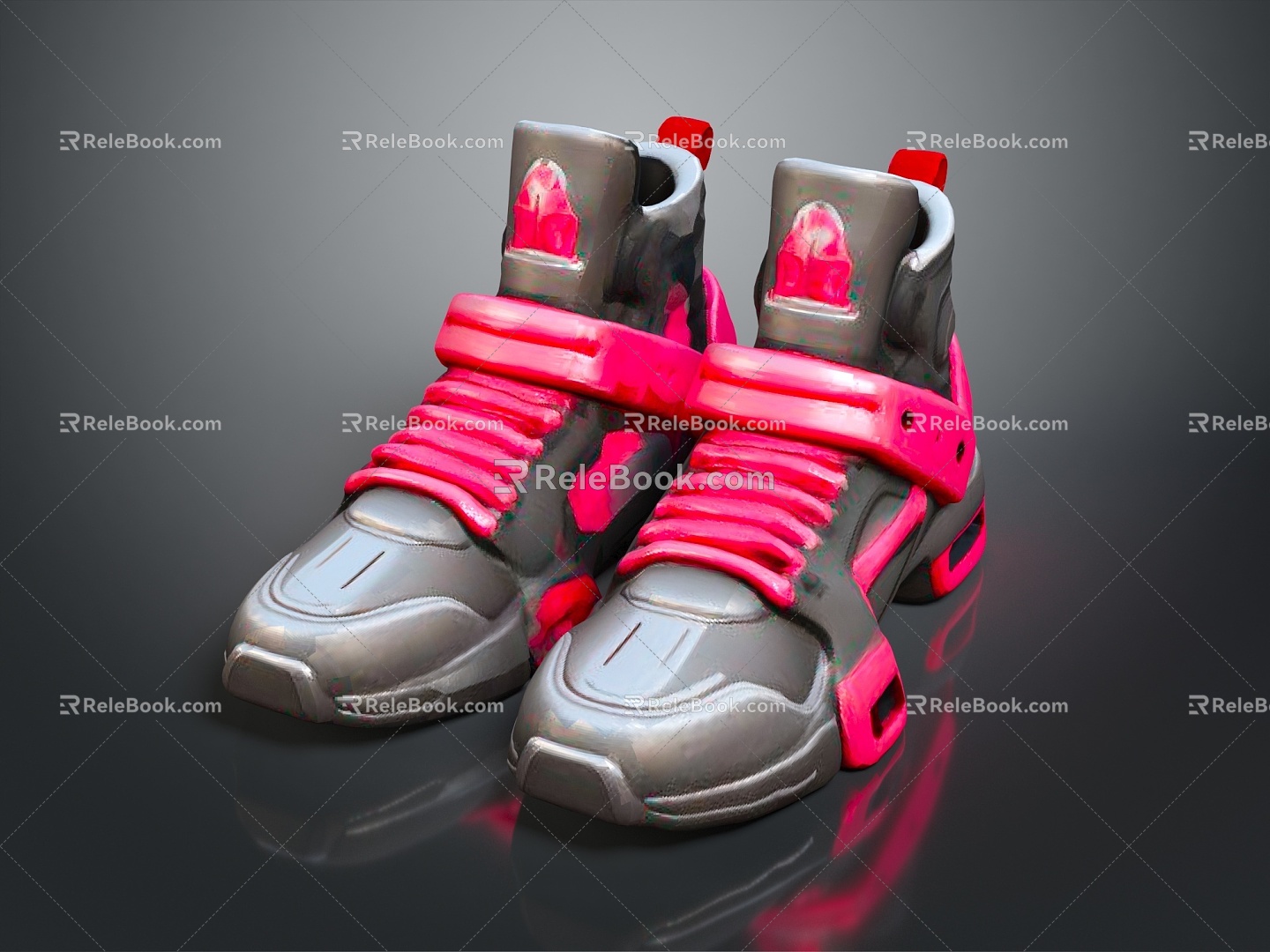 Sci-fi Shoes Sci-fi Items Shoes Roller Skates Punk Shoes 3d model