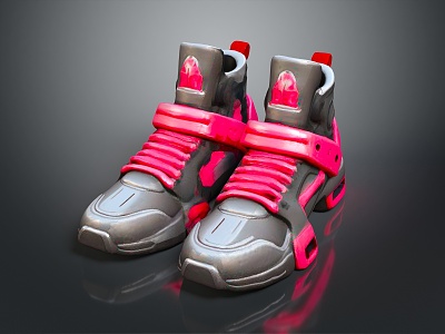 Sci-fi Shoes Sci-fi Items Shoes Roller Skates Punk Shoes 3d model