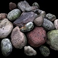 modern stone stone pile stone block 3d model