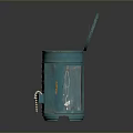 Open Turquoise Jewelry Box With Drawers Mirror And Assorted Jewelry