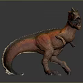 Colorful Dinosaur Model Featuring Realistic T Rex Figure In Standing Posture With Vibrant Skin Texture