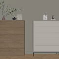 Bucket Cabinet Side Cabinet 3d model