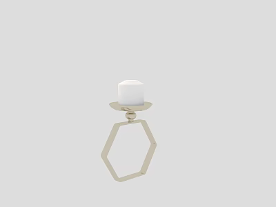 Modern candlestick bookshelf art ornaments 3d model