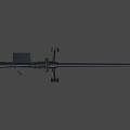 heavy machine gun 3d model