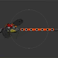 modern mechanical dragonfly machine insect mechanical insect armored insect 3d model