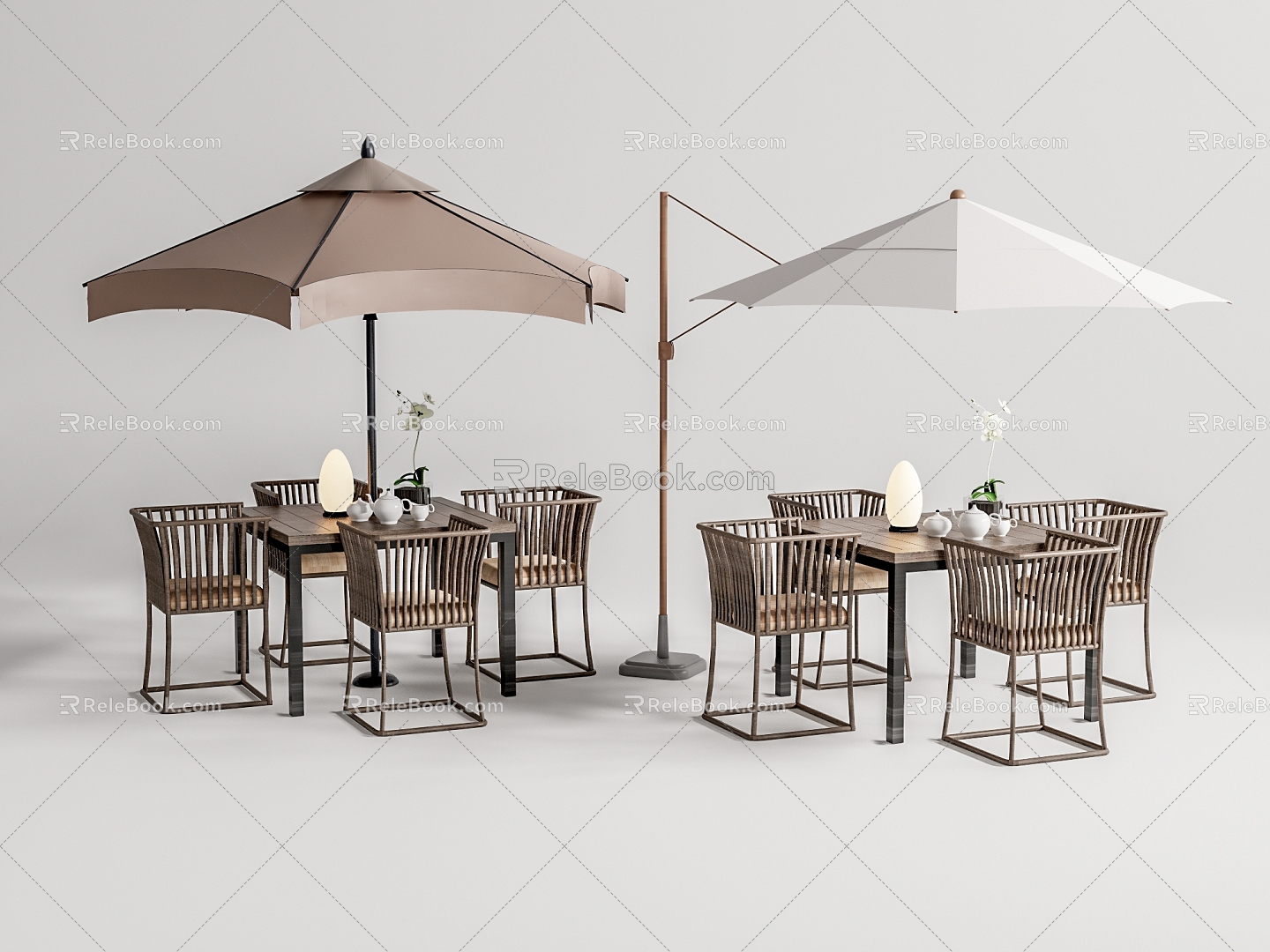 Modern outdoor tables and chairs model