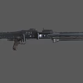 MG42 submachine gun machine gun machine gun semi-automatic rifle assault rifle firearms low face number low model simple model game film and television level super realistic 3d model