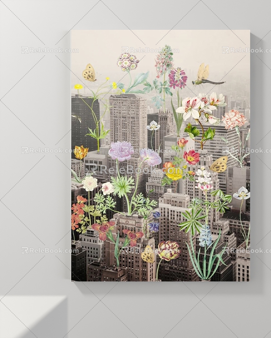 Decorative Painting Figure Painting Plant Painting Landscape Painting Animal Painting 3d model