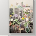 Decorative Painting Figure Painting Plant Painting Landscape Painting Animal Painting 3d model