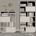 Modern White Bookcase With Open Shelves For Books And Decorative Storage