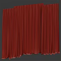Layered Curtains With Light Green Brown And White Textured Fabric For Home Decor