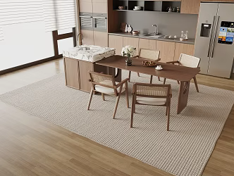 Quiet Island Dining Table and Chair 3d model