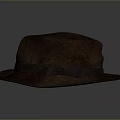 Brown Felt Hat With Stylish Band And Decorative Bow For Daily Wear