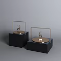 Ceramic Vessels With Lids Geometric Patterns Golden Decorations And Vases For Home Decor