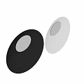 Circular Mirror With Black Frame Ideal For Modern Home Decor And Minimalist Interior Design