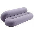 Modern Sectional Sofa With Soft Plush Fabric Curved Design And Comfortable Seating 3d model