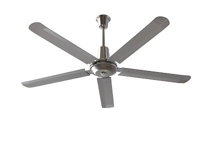 Modern Ceiling Fan With Metal Blades And Sleek Contemporary Design For Home 3d model