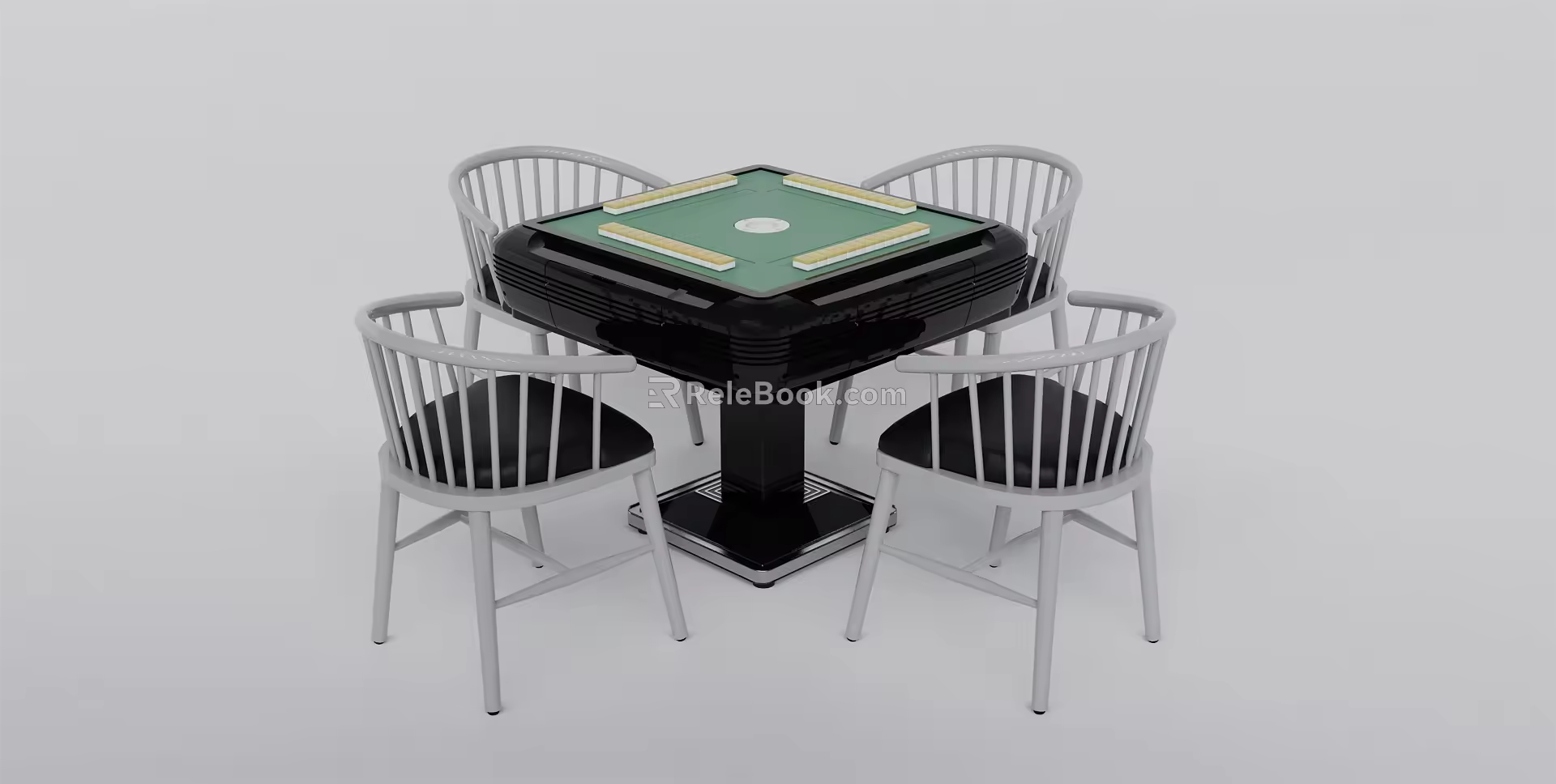 Modern Mahjong Table and Chair Mahjong Table Automatic Mahjong Machine 3d model