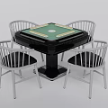 Modern Mahjong Table and Chair Mahjong Table Automatic Mahjong Machine 3d model