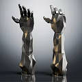 Modern manipulator robot arm 3d model