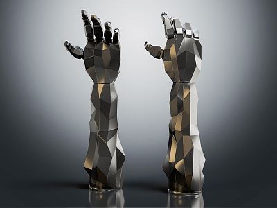 Modern manipulator robot arm 3d model