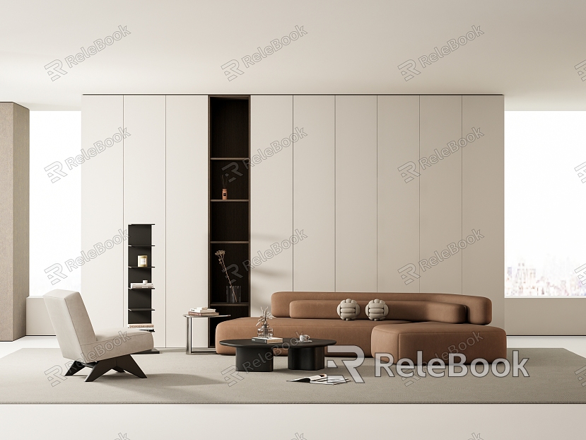 modern living room model