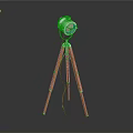 Modern Tripod Floor Lamp With Wooden Legs And White Shade Design