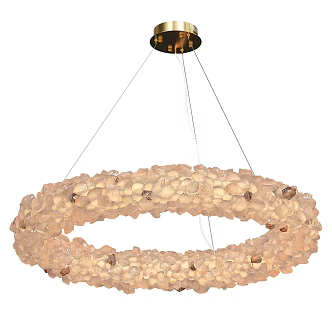 Modern minimalist chandelier 3d model