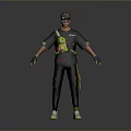 Stylish Daily Life Essentials Black T Shirt Pants Green Shoes And Accessories