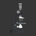 Laboratory Microscope with Adjustable Focus Knob Metal Stage and Stable Base