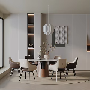 Modern table combination 3d model