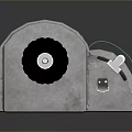 Industrial Silver Metallic Mechanical Device With Green Label Knob And Ports
