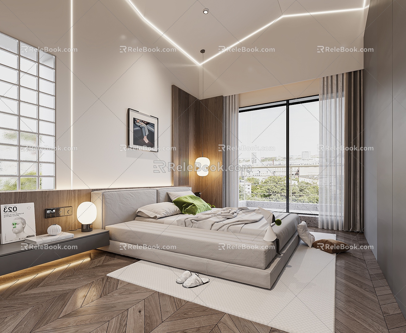 Modern Bedroom 3d model