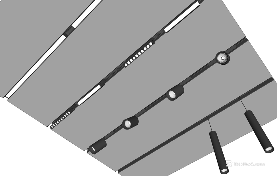 Modern LED Downlights And Spotlights For Ceiling Lighting Fixtures 3d model 