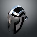 Silver Black Medieval Warrior Helmet With Classic Style For Battle Weapon Gear