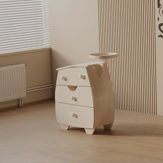 Modern bedside table 3d model