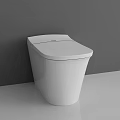 Modern White Toilet Design With Sleek Surface And Clean Lines In Bathroom