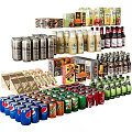 Assorted Beverages Collection With Canned Bottled And Boxed Drinks Of Various Flavors And Types