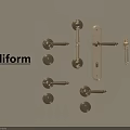 Poliform Premium Door Handles Collection Featuring Knobs Locks and Keys for Modern Homes