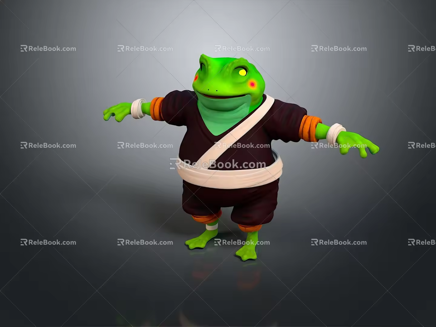 Frog Poison Frog Game Frog Reptile Cold Blooded Animal Reptile 3d model