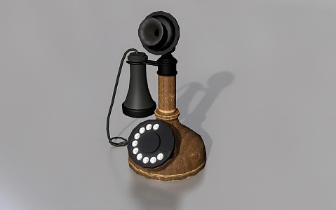 Candlestick Telephone 3d model