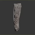 Light Colored Cargo Pants With Multiple Pockets And Loose Fit Style