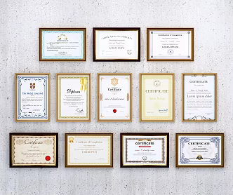 Modern Certificate 3d model