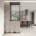 Modern Living And Dining Room Interior With Black Sofa TV Coffee Table And Window