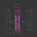 Modern Restaurant Interior With Neon Lights Beverage Display Fridges Beer And Coca-Cola Selection