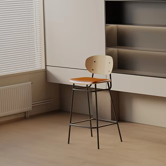 Modern Bar Chair 3d model