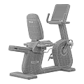 Modern Recumbent Exercise Bike With Comfortable Seat And Digital