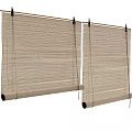 Natural Woven Bamboo Roller Curtains with Light Filtering for Home Window Decor