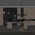 Modern study 3d model